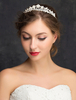 Mariage serre-tête perles d’Imitation argent strass alliage nuptiale accessoires pour cheveux