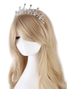 Mariage Tiara Couronne Argent Strass Headpieces Accessoires De Cheveux De Mariée