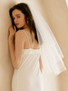 Mariage Veils à deux niveaux Tulle Bord de coupe classique Bridal Veils