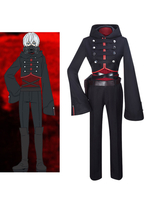 MARS RED Suwa Cosplay Costume Blakc uniforme Polyester Anime Cosplay Costume ensemble complet