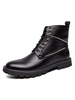 Martin Hommes Bottes Confortable En Cuir Distressed Chaussures À La Mode À Lacets