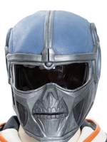 Marvel Cosplay veuve noire Taskmaster Cosplay bleu gris Latex casque Film Cosplay accessoires