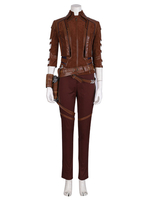 Marvel Film Cosplay 2021 Avengers 4 End Game Nebula Faux Cuir Suède Deep Brown Cosplay Costume Déguisements Halloween