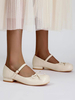 Mary Janes Pumps Amazing PU Cuir Bout Rond Plat