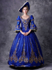 Mascarade Renaissance médiévale victorienne Rococo Marie Antoinette Robe victorienne rétro Costume Bleu Femmes Baroque Mascarade Robes De Bal Royal Vintage Costumes Déguisements Halloween