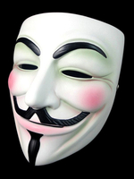 Masque anonyme V pour Vendetta Guy Fawkes Halloween Cosplay Hacker Mask