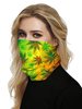 Masque bouche couverture Bandanas imprimé feuilles écharpe transparente masque facial Couverture