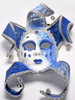 masque clown Masque de fêtes de Carnaval de PVC masque bleue pour adultes Déguisements Halloween