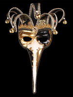 Masque Costume dDéguisements Halloween Dorure Perle Cloche Carnaval Mascarade Costume Accessoires