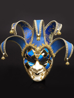 Masque Costume Déguisements Halloween Clochette Bloc de Couleur Joker Visage Costume Mascarade Accessoires