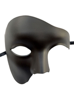 Masque De Carnaval Noir Pour Adultes Accessoires De Costumes Cosplay De Mascarade En Plastique Vintage Déguisement