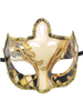 Masque De Carnaval Or Pour Adultes Accessoires De Costumes Cosplay De Mascarade En Plastique Noir Déguisement