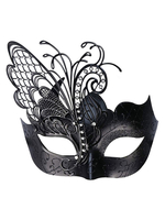Masque De Carnaval Pour Adultes Accessoires De Costumes Cosplay Vintage De Mascarade En Plastique Noir Femme Déguisement