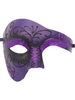 Masque De Carnaval Violet Adultes Accessoires De Costumes Cosplay De Mascarade En Plastique Violet Vintage Déguisement