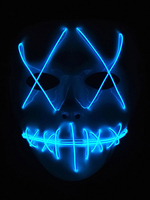 Masque De FEte De LED Déguisements Halloween 2021 Accessoires De Costume De Mascarade En Plastique