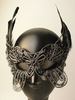Masque de mascarade noir paillettes plumes Halloween masque pour les yeux des femmes accessoires de costume Halloween
