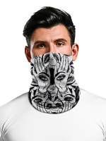 Masque de tube extérieur de motard déquitation de moto de voile de visage de bandana sans couture Déguisements Halloween