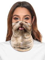 Masque de tube extérieur moto sans couture Bandana Dog Print Déguisements Halloween