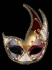 Masque Déguisements Halloween Costume Dorure Color Block mascarade Accessoires Costume