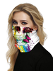 Masque facial Écharpe coupe-vent Crème solaire Sugar Skull Print Bandana respirant