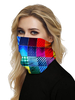 Masque facial Couvre-bouche Bandanas Bandeau sans couture Patchwork Imprimer Chapeaux