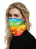 Masque facial Couvre-bouche Bandanas Sans soudure Chapeau imprimé coloré Tube
