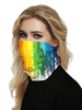 Masque facial Couvre-bouche Bandanas Sans soudure Rainbow Print Tube Headwear