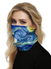 Masque facial Couvre-bouche Bandanas The Starry Night Seamless Face Scarf Cover Mask
