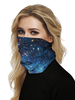 Masque facial Couvre-bouche Bandanas Univers sans couture 3D Print Tube Headwear