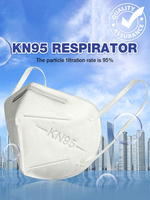Masque facial de Protection KN95 Masque anti-poussière anti-pollution Masque de sécurité Filtre à air à 5 couches