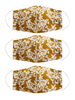 Masque imprimé floral pour adultes mascarade Accessoires Costume