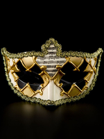 Masque Mardi Gras Dorure Carnaval mascarade Accessoires de costumes Déguisements Halloween