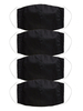 Masque noir pour adultes Masquerade Costume Accessoires Per Pack