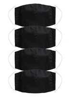 Masque noir pour adultes Masquerade Costume Accessoires Per Pack