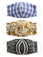 Masque pour mascarade adulte tissé 3 pièces par paquet