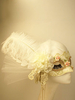 Masques de mascarade blancs Halloween plumes fleurs accessoires de costume de mardi gras pour femmes Halloween