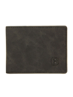 MEN Portefeuille Noir Nylon Lettre Imprimer Portefeuille en cuir PU