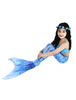 Mermaid Costume Kids Fishtail Maillots de bain 2 pièces Set Déguisements Halloween