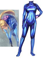 Metroid Samus Aran Cosplay Costume combinaison Déguisements Halloween