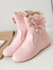 Mignonne Lolita Botte Avec Nœud Bout Rond Lolita Chaussures
