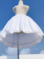 Mignonne Lolita Jupons Polyester Gothique Dentelle Blanche Lolita Jupe