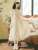 Mignonne Lolita OP Robe Volants Dentelle Abricot Manches Courtes Lolita Une Pièce Robes