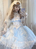 Mignonne Lolita Robe JSK Bleu Ciel Classique