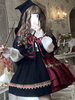 Mignonne Lolita Robe Polyester Sans Manches En Dentelle Noir Lolita Robe Académique