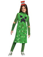 Minecraft Creeper Jumpsuit avec un pantalon cosplay costume d\