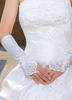 Mitaines nuptiales blanches en dentelle