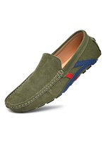 Mocassin homme blanche en peau de vache
