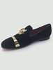 Mocassin homme noir en peau de porc