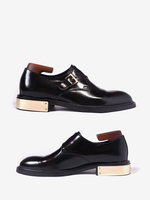Mocassins à boucle en cuir de vache pour hommes