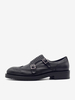 Mocassins à boucle en cuir de vache pour hommes